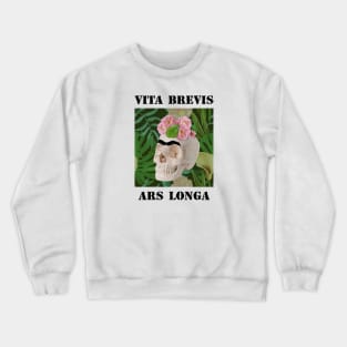 Frida Kahlo Skull and Flowers Crewneck Sweatshirt